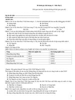 Đề đánh giá chất lượng 12 môn địa lý   mã đề 031