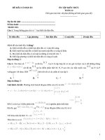 Đề ôn thi toán lớp 12 có đáp án (23)