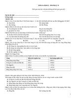 Đề kiểm tra định kỳ   môn địa lý   mã đề 130