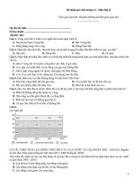 Đề đánh giá chất lượng 12 môn địa lý   mã đề 160