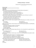 Đề đánh giá chất lượng 12 môn địa lý   mã đề 030