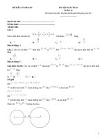 Đề giải tích toán 12 có đáp án (101)