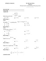 Đề giải tích toán 12 có đáp án (652)