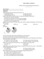 Kiểm tra định kỳ   môn địa lý   mã đề 157