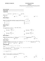 Đề ôn tập giải tích toán 12 (2)