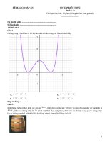 Đề thi mẫu toán 12 luyện thi có đáp án (19)