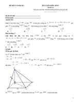Đề thi mẫu toán 12 luyện thi có đáp án (816)