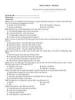 Kiểm tra định kỳ   môn địa lý   mã đề 834