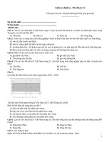 Đề kiểm tra định kỳ   môn địa lý   mã đề 031