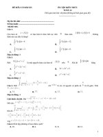 Đề thi mẫu toán 12 luyện thi có đáp án (20)