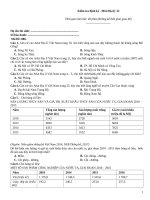 Đề kiểm tra định kỳ   môn địa lý   mã đề 886