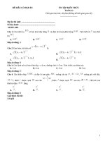 Đề thi mẫu toán 12 luyện thi có đáp án (73)