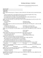 Đề đánh giá chất lượng 12 môn địa lý   mã đề 162