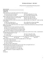 Đề đánh giá chất lượng 12 môn địa lý   mã đề 323