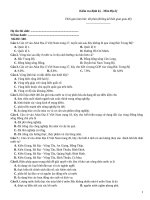 Kiểm tra định kỳ   môn địa lý   mã đề 500