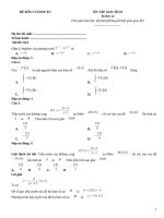 Đề giải tích toán 12 có đáp án (393)