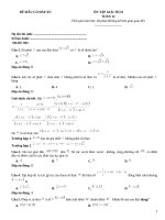 Đề giải tích toán 12 có đáp án (10)