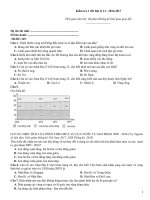 Kiểm tra 1 tiết địa lý (2016 2017)   đề 169