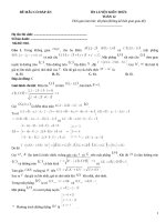 Đề ôn tập toán thi thpt có đáp án (73)