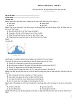 Kiểm tra 1 tiết địa lý (2016 2017)   đề 106