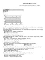 Kiểm tra 1 tiết địa lý (2015 2016)   đề 313