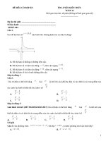 Đề toán thpt luyện thi có đáp án (5)