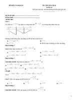 Đề thi thử toán 12 có đáp án (21)