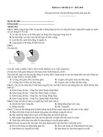 Kiểm tra 1 tiết địa lý (2015 2016)   đề 052