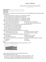 Kiểm tra 15 phút địa lý   đề 010