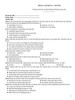 Kiểm tra 1 tiết địa lý (2015 2016)   đề 460