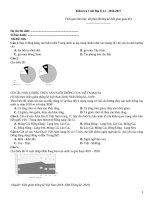 Kiểm tra 1 tiết địa lý (2016 2017)   đề 026