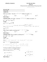 Đề thi thử toán 12 có đáp án (73)