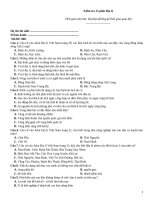 Kiểm tra 15 phút địa lý   đề 008