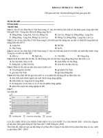 Kiểm tra 1 tiết địa lý (2016 2017)   đề 004