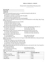 Kiểm tra 1 tiết địa lý (2016 2017)   đề 012