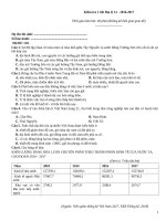 Kiểm tra 1 tiết địa lý (2016 2017)   đề 110