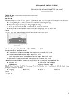 Kiểm tra 1 tiết địa lý (2016 2017)   đề 101