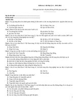 Kiểm tra 1 tiết địa lý (2015 2016)   đề 050