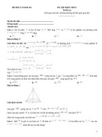 Đề ôn tập toán thi thpt có đáp án (101)