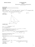 Đề ôn tập toán thi thpt có đáp án (107)
