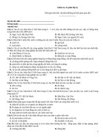 Kiểm tra 15 phút địa lý   đề 011