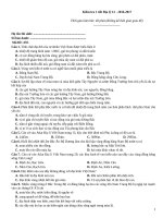 Kiểm tra 1 tiết địa lý (2016 2017)   đề 470