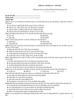 Kiểm tra 1 tiết địa lý (2016 2017)   đề 006