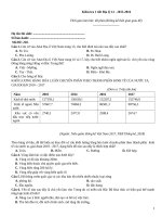 Kiểm tra 1 tiết địa lý (2015 2016)   đề 220