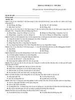 Kiểm tra 1 tiết địa lý (2015 2016)   đề 107