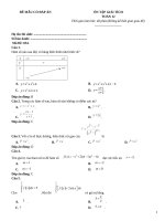 Đề toán 12 giải tích có đáp án (200)