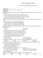 Kiểm tra 1 tiết địa lý (2015 2016)   đề 100