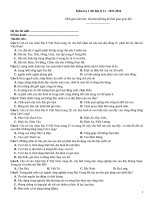 Kiểm tra 1 tiết địa lý (2015 2016)   đề 051