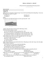 Kiểm tra 1 tiết địa lý (2016 2017)   đề 111