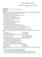 Kiểm tra 1 tiết địa lý (2015 2016)   đề 002